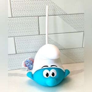 New Smurfs 2025 movie clumsy cup with white straw
